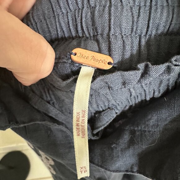 Free People blue and purple Embroidered TWO PIECE SET Size XS NWOT - Picture 3 of 9